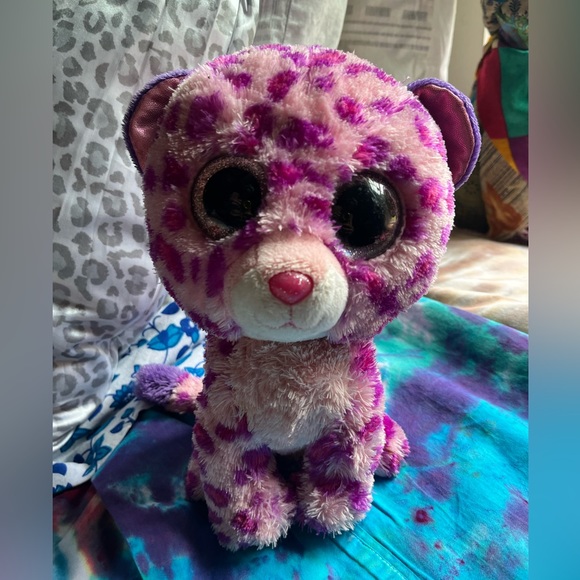 Pink Leopard Beanie Boo - Big - Picture 4 of 5
